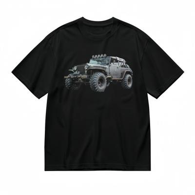 Herren Atmungsaktives Klassisches T-Shirt für Alle Jahreszeiten T-Shirt mit Leistungsstarkem SUV Grafikdesign
