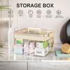 Large Capacity Plastic Pill Organizer with Easy-Grip Handle Multi-Layer Multi-functional Cabinet Household Box