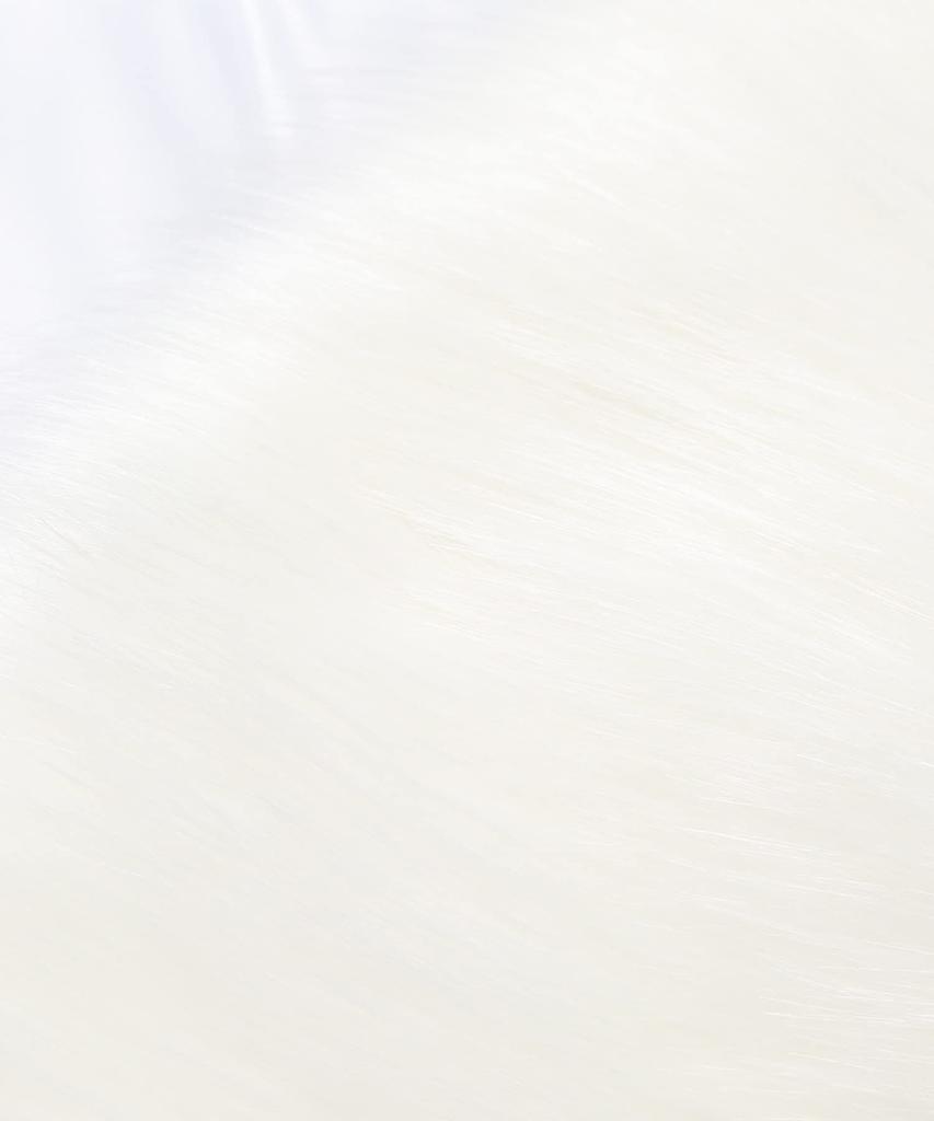 KYOETSU Coming-of-Age Ceremony Fur Shawl with Snap Buttons (White)