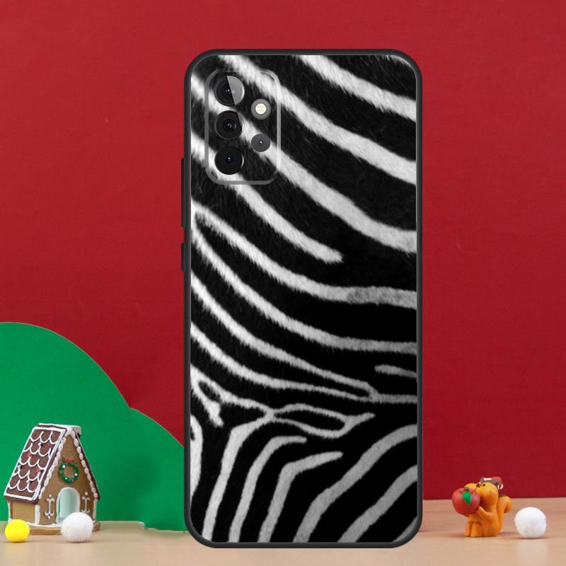 Zebra Skin Print Case For Samsung Galaxy A17 A06 A16 A56 A36 A54 A34 A14 A52 A32 A13 A23 A33 A53 A15 A35 A55