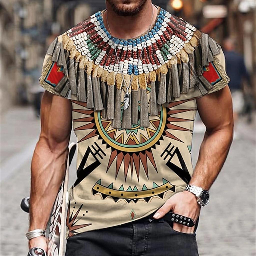 Men's Unisex T shirt Tee Graphic Prints Crew Neck  3D Print Outdoor Street Short Sleeve Print Clothing T-Shirt For Men