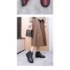 Women's Embroidered Floral Winter Boots, Non-Slip Soft Sole Warm Faux Fur Lined Ankle Boots, Comfortable Cotton-Padded Shoes for Women