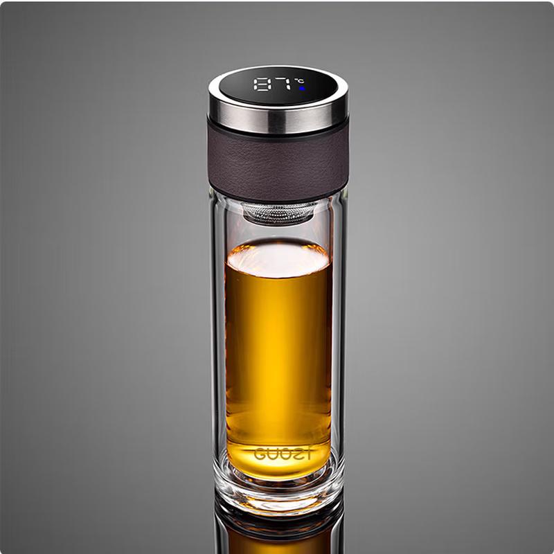 Guozi Smart Temperature Display Glass Travel Mug