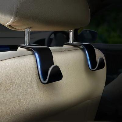 1/2/4Pcs Car Seat Back Hooks Trunk Organizer Vehicle Headrest Hanger Clips Durable Truck Handbag Storage Hanger Car Accessries