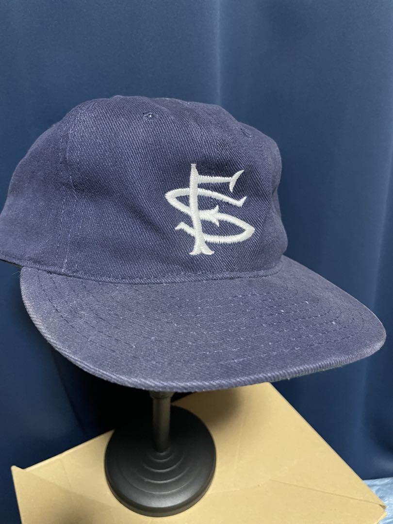 

[USED] Ebbets Field Navy Embroidered Logo Baseball Cap, Size 7 1/2