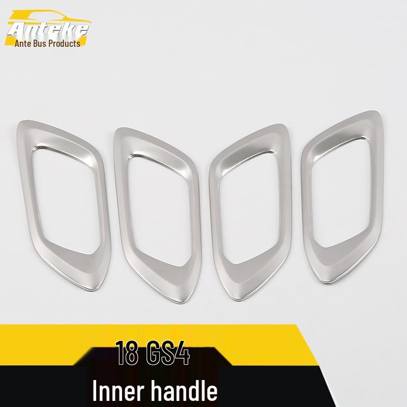 18 GS4 Interior Door Handle Decorative Frame & Armrest Bright Ring Patch Accessories