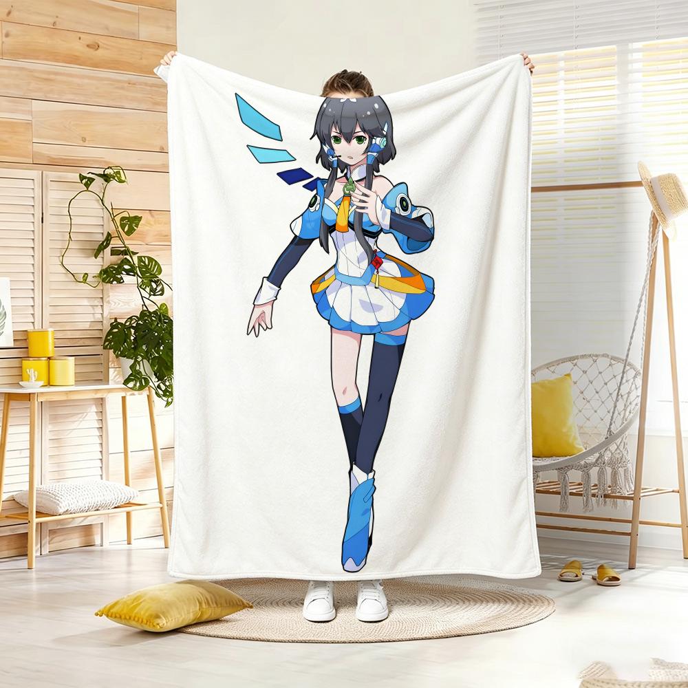 Anime Character L-LuoS TianyiS Throw Soft Warm Throw Blanket for Bedroom Living Room Bed Travel Camping Picnic Gift