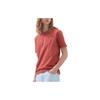 Uniqlo Solid Color Round Neck Pullover Short Sleeve T-Shirt Unisex Tops Magenta 455360-13