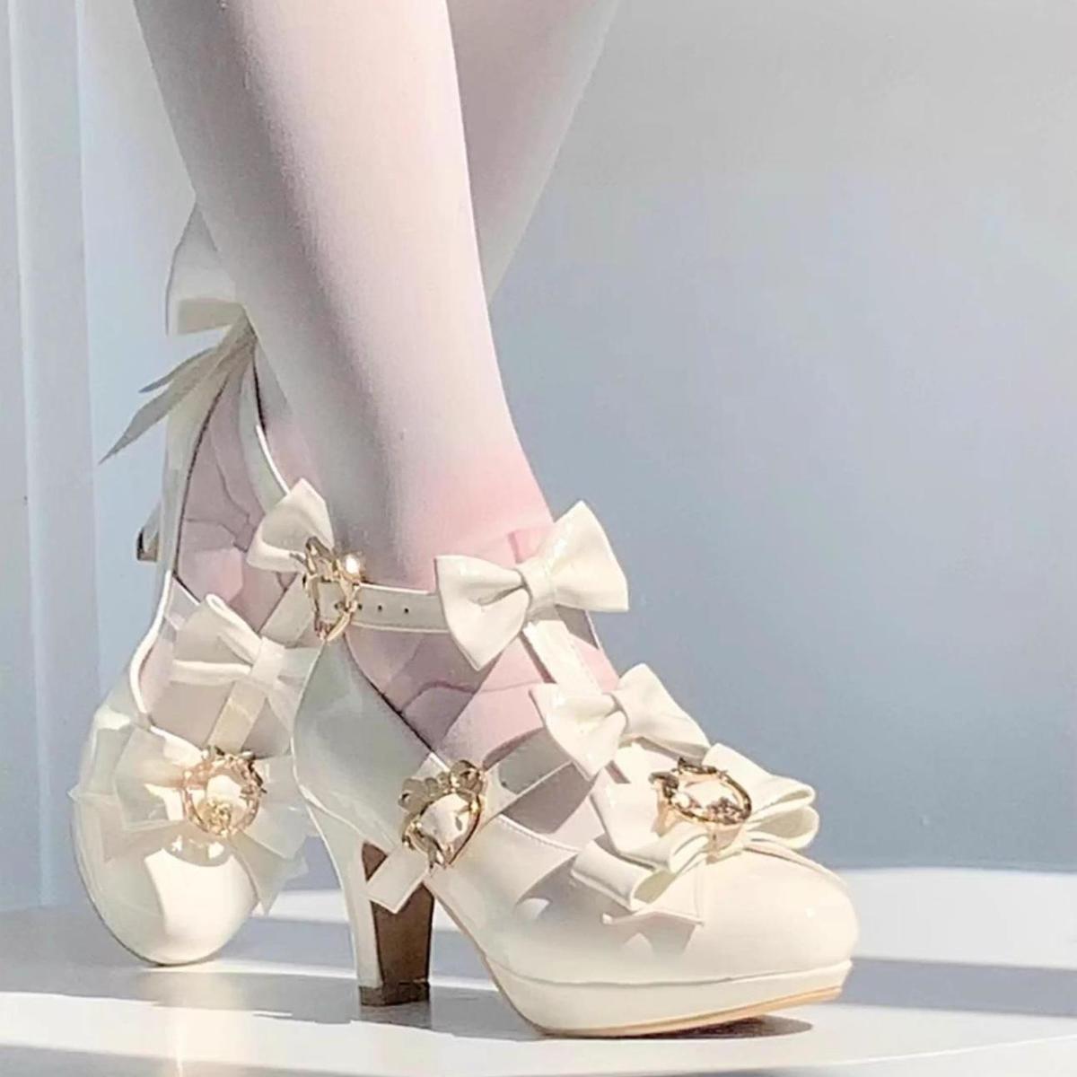 Dark Style Lolita Women`S Heels Pumps