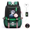 Anime Peripheral Teen Trend Backpack Multifunctional Usb Casual Student School Bag