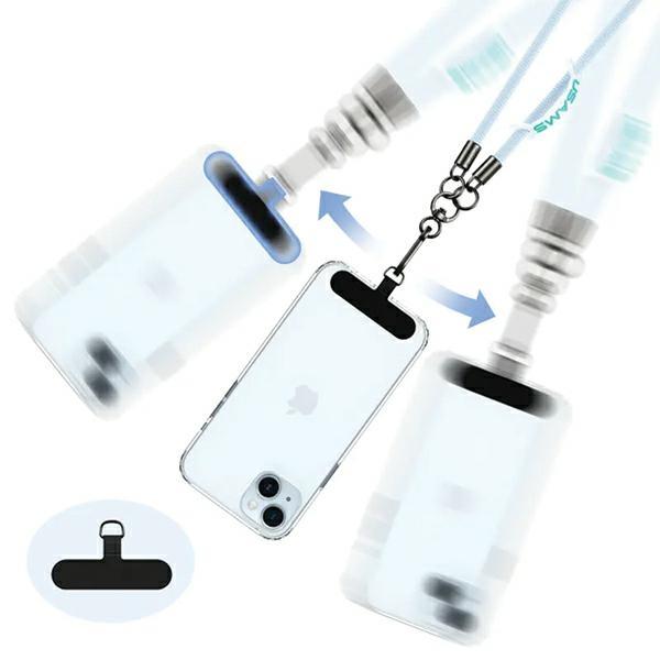 Usams Uniwersalna Smycz Do Telefonu 1,2Mzielony/Green Zb282Gs04 (Us-Zb282)