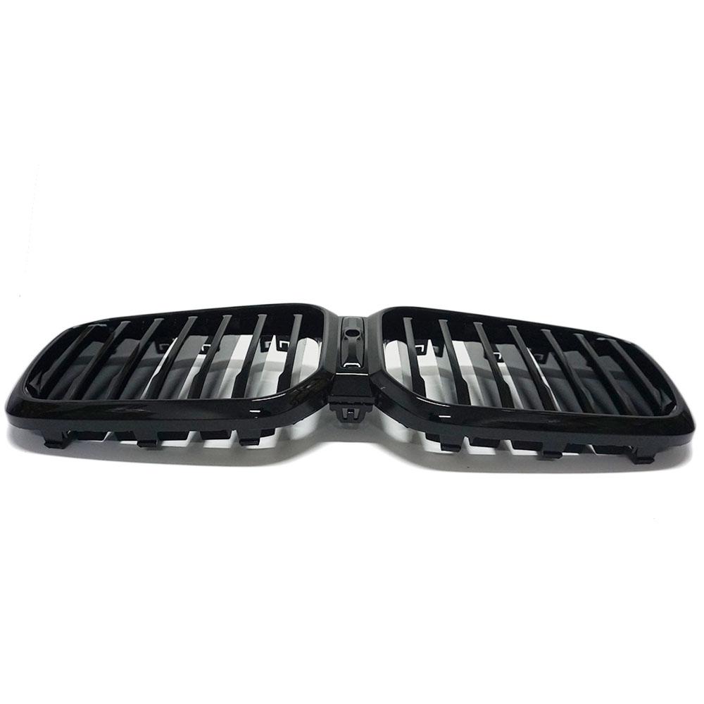 Single Line ABS Front Hood Kidney Grill Gloss Black Racing Grills For BMW X3 X4 G01 G02 LCI 2022+ Car Styling Replacement