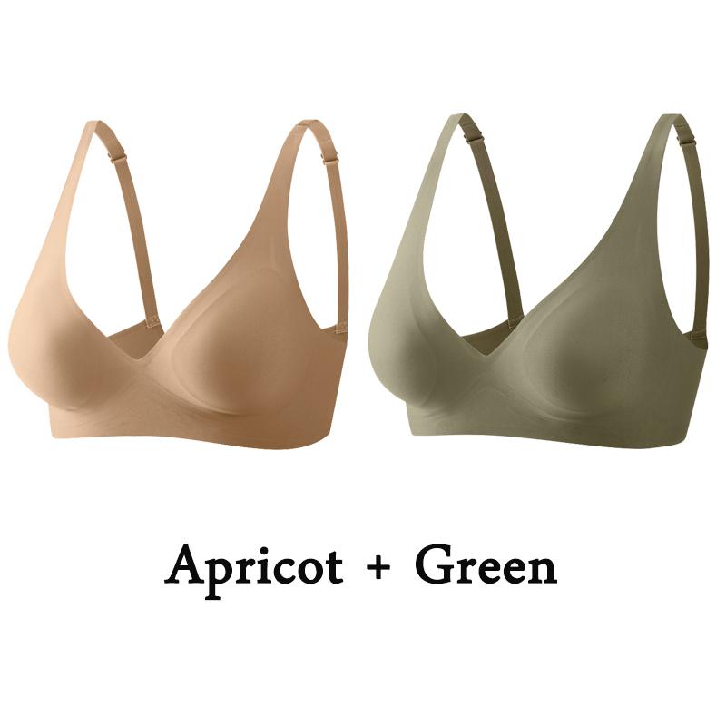 Biustonosz damski 2PCS Plus Size Sexy biustonosze bezszwowe biustonosze bez fiszbin miękka bielizna damska intymna bielizna damska duży biustonosz L-5XL