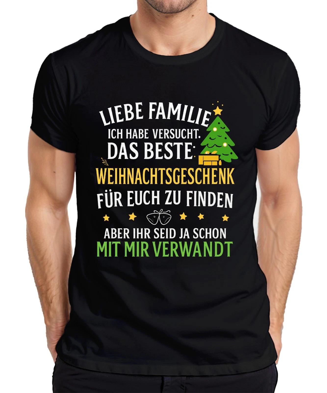 Liebe Familie bestes Weihnachtsgeschenk lustig verwandt Spruch Herren T-Shirt XXXL