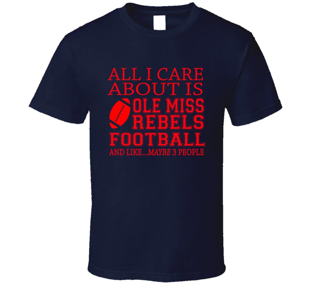 Ole Miss Rebels Football T Shirt Mens Womens Tees Top L