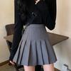 Summer Lightweight Pleated Skirt A-line Skirt for Women High-waisted Slimming Short Skirt JK Schoolgirl Style Petite Suit Skirt