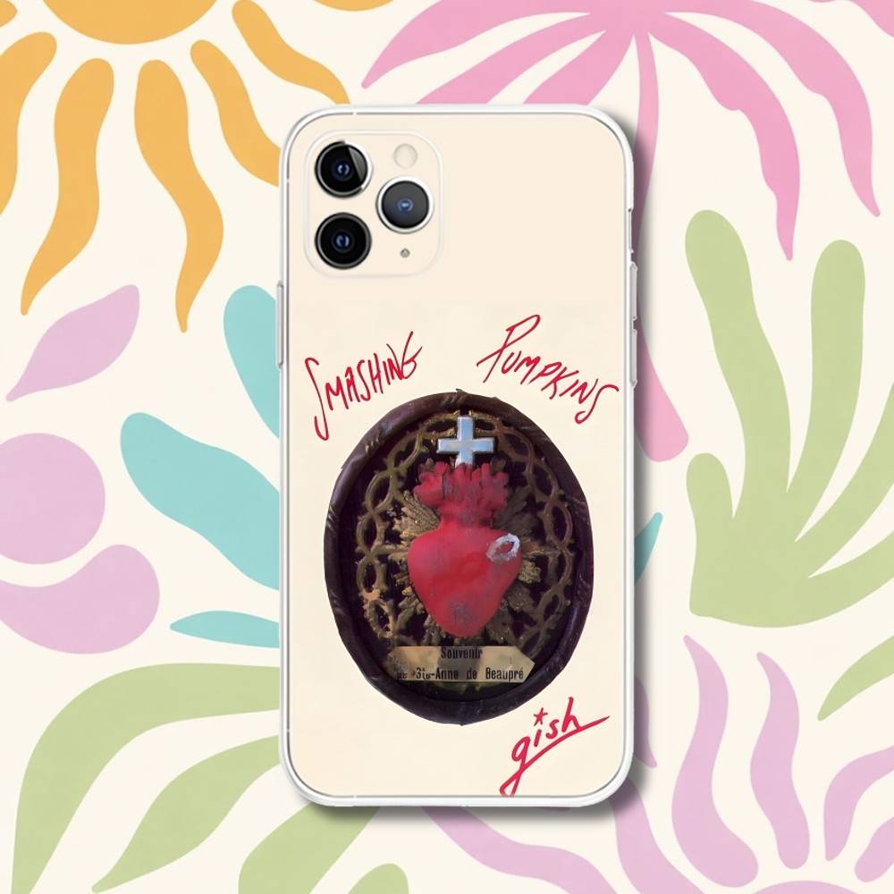 

The S-Smashing Pumpkins Phone Case For iPhone 17,16,15,11,12,14,13 Pro Max Plus Mini X,XS,XR,7,16E Air Transparent Cover Fundas iPhone13