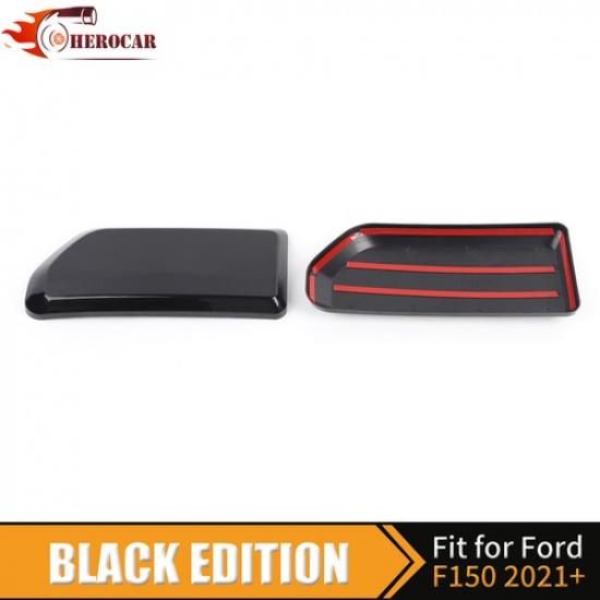 Gloss Black Front Bumper Guards Pads End Caps Cover for + Ford F150 Raptor