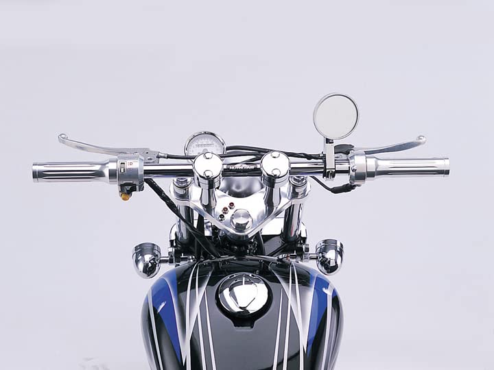HURRICANE Handlebar Inch Straight Short Type Chrome Plated P7/8 HB0052C-01