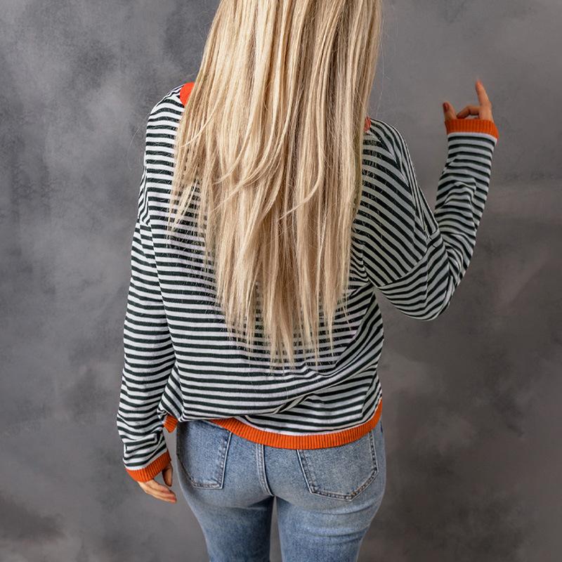 Spring New Pure Cotton Knitted Sweater for Women