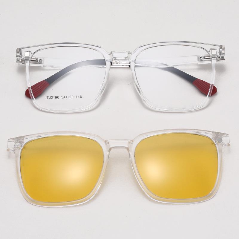 TJ2190 Unisexová sada slunečních brýlí tři v jednom s magnetickým polarizačním klipem