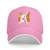 Cute Squirrel Couple Embroidered Black Baseball Cap Fashion Animal Design Hat for Unisex and Women Outdoor Wear