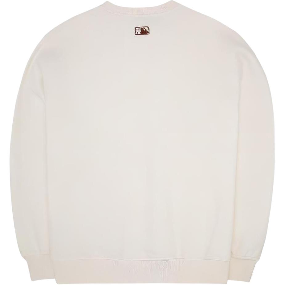 MLB Sweatshirts Unisex Cream Crew Neck Moderate Regular 3AMTB0526-50CRS