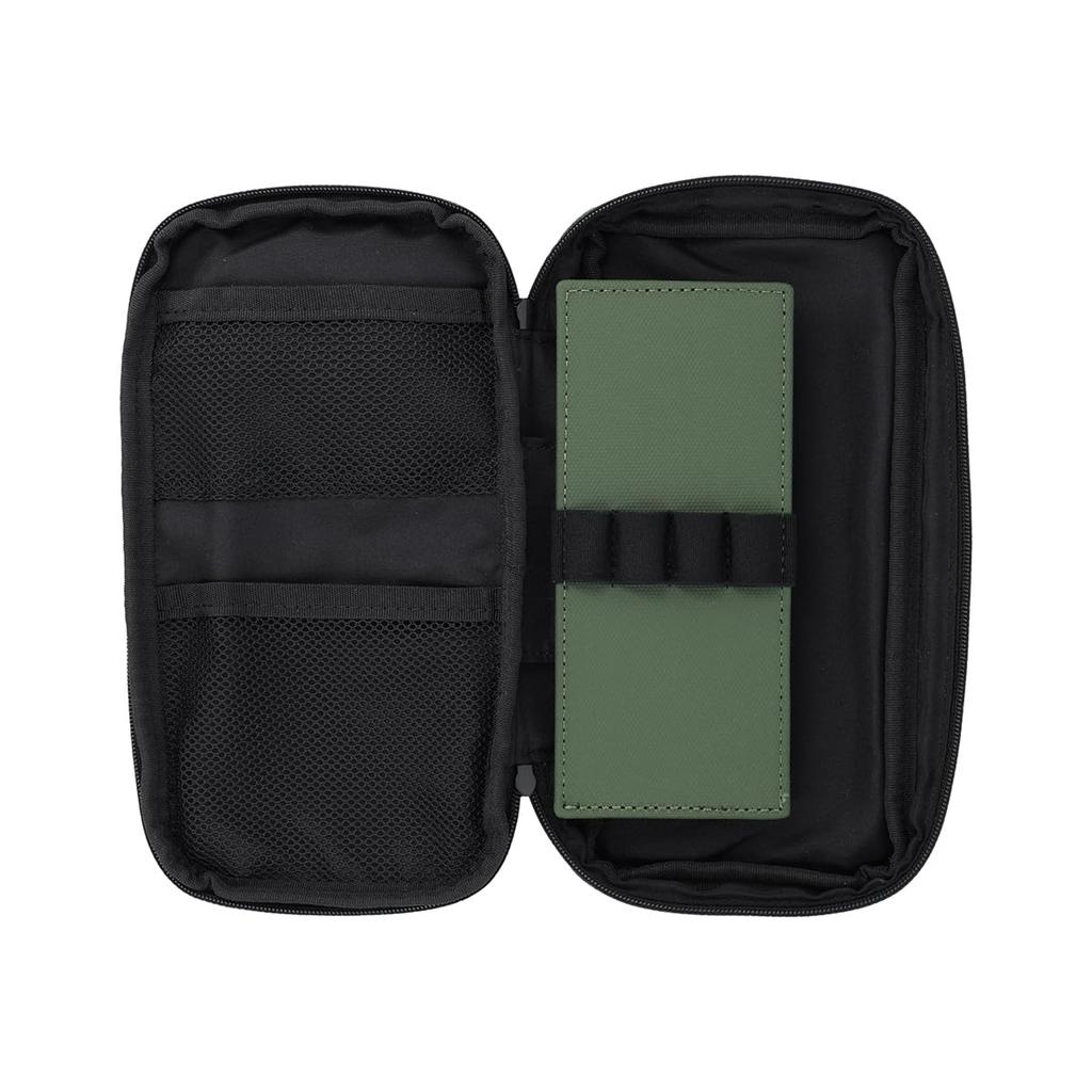 [Delfonics] Inner Carrying Water-Repellent Box Pen Case M (Dark Green)