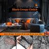 5pcs Halloween Black Gauze Horror Haunted Houses Decor Black Creepy Cloth Party Home Doorway Wall Gauze Terror Scene Props