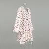 LYRIA New Strawberry Print V Neck Lantern Sleeve Dress Fashion Dress Women