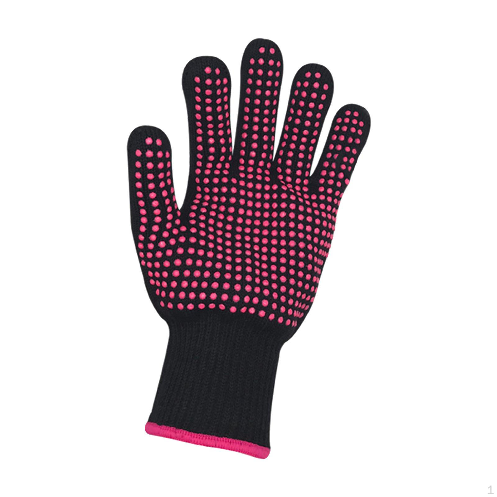 1 Pair Resistant Gloves ,Finger Durable High Temperature for Hair Straighteners 22x10x1cm