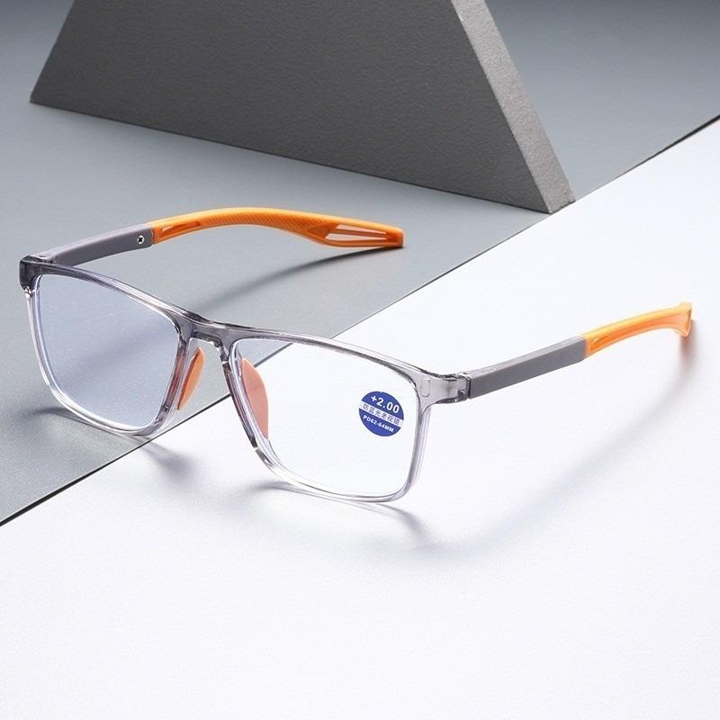 Sporty Ultra-Light TR90 Sports Reading Glasses Fashion Anti-Blue Light Reading Glasses Sports Frames Unisex Men Women
