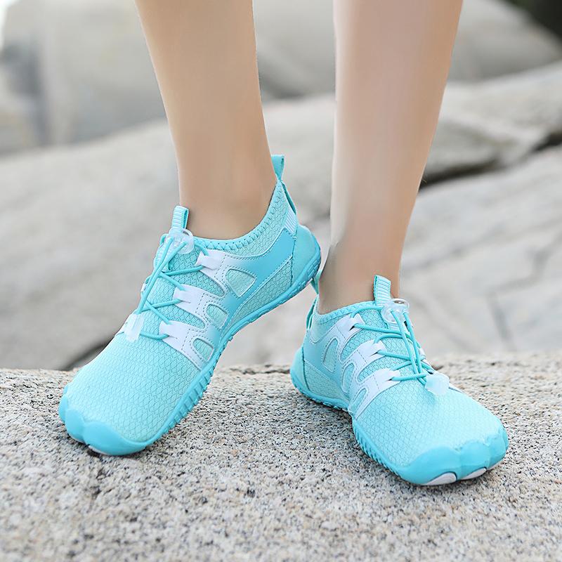 Fashion New Man Sneakers Flat Bottomed Women's Summer Beach Wading Outdoor Anti Slip Couple Sneaker Mesh Breathable Swimming Shoes