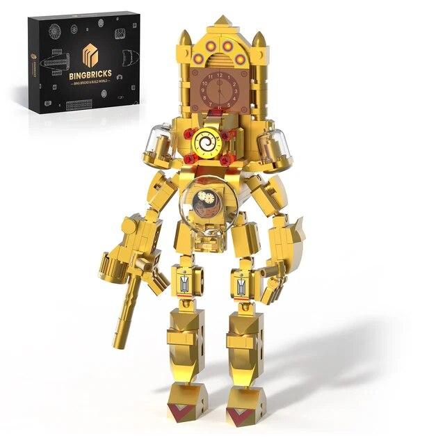 

395 шт. Skibidi, туалет, часы, строительные блоки, аниме, игрушки Титан, фигурки, сборка, развивающие кирпичи, подарки на день рождения для детей и взрослых