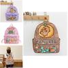 Playful Capybara Illustrations Kids Backpack Generous Size Lightweight For Small Kids