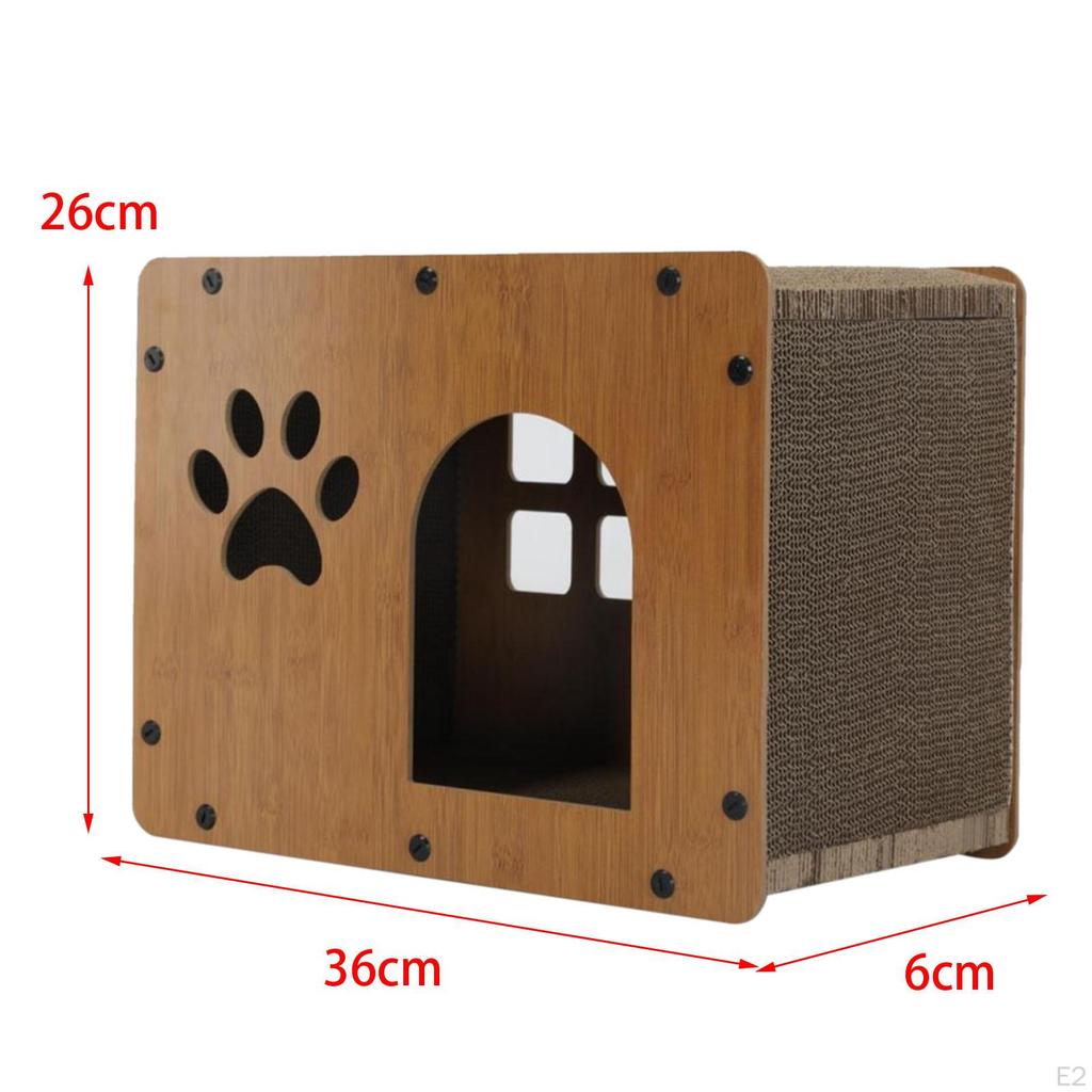 Cat Scratcher Lounge Corrugated Cardboard Two Floors of Space Used for Cats Multifunctional