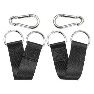 Wear Resistant Hammocks Rope High Strengths Tree Hanging Swing Fixing Strap for Gym and Camping Use With Carabiners