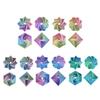 4Pcs 3D Printed Fractal Fidget Hexagon Stress Anxiety Relief Expanded Fidget Octangle Star Flower Square Sensory Toy Decompression Toy