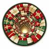 Polyester Christmas Round Rug 2D Flat Optical Delusion Doormat 3D Illusion Carpet  Festival Present