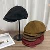 South Korea's New British Retro Suede Forward Hat Women's Face Small Casual Short Brim Sunshade Cap