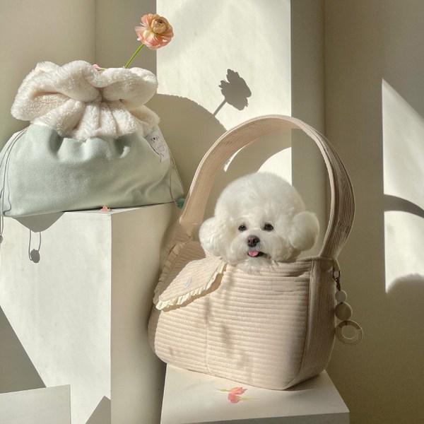 Daily Life Pet Dog Sling Bag Swaddle Carrying Bag Front Bag, Small, Pink, Korean Pet Shampoo