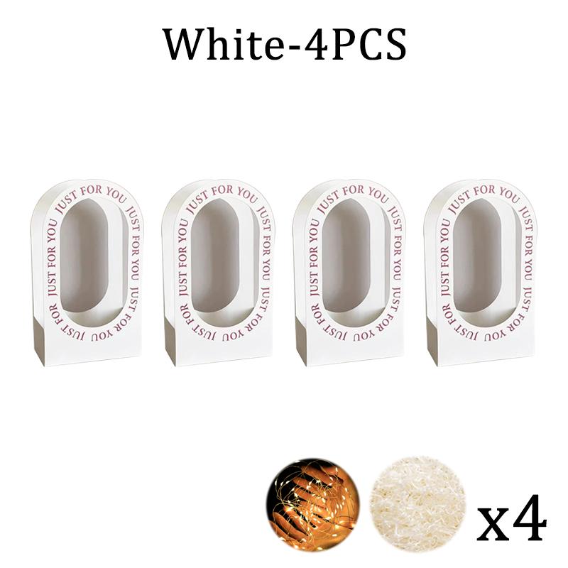 Simple Hollow Hand-Held Flower Basket Paper Flower Bouquet Floral Arrangement Carton Packaging Box Decoration Supplies