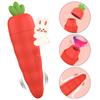 Women Mini Portable Carrot Shape Sucker Vibrator Female Cute Small Multi-frequency Vibrating Egg Jumping AV Stick Adult Sex Toys