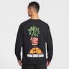 T Shirts Men's Black Crew Neck Moderate