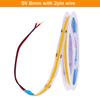 DC5V USB COB LED Strip 3mm 5mm 8mm Width 12V 320LEDs Flexible LED Strip Light with Adhesive High Density Linear Lighting