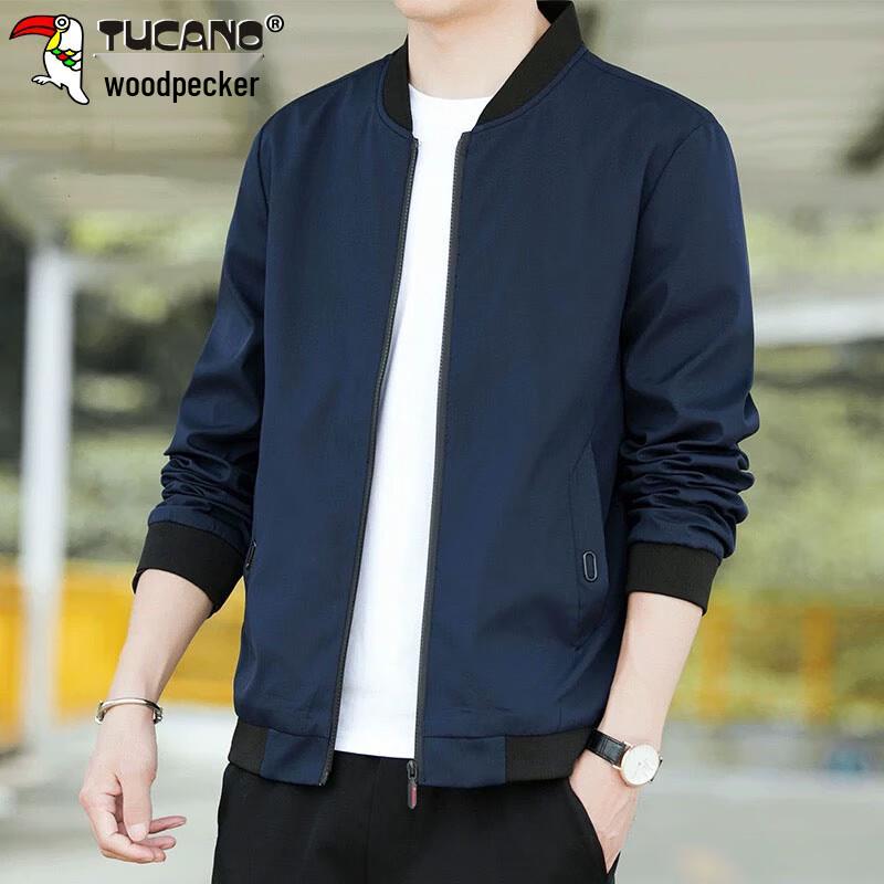 Tucano Men's Business Casual Baseball Collar Jacket