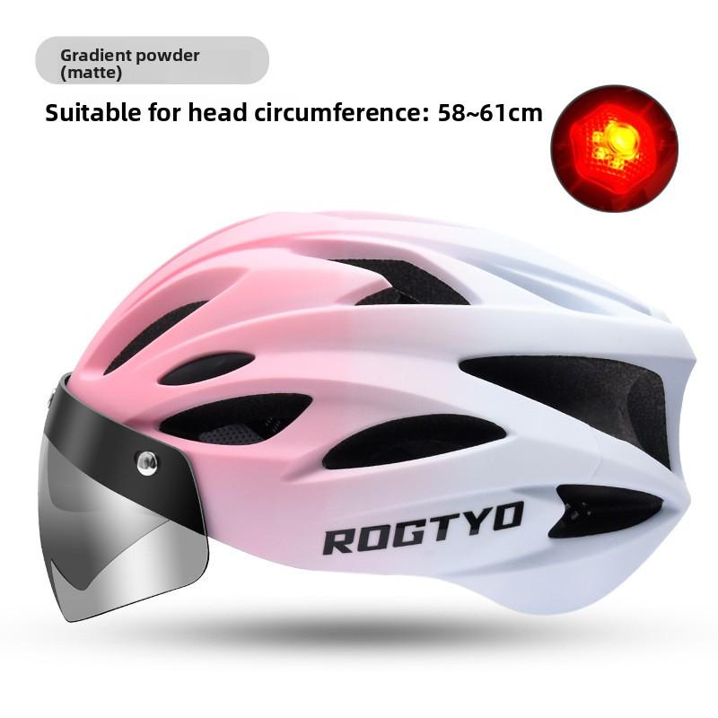 

Bicycle Riding Magnetic Suction Goggles Breathable Anti-glare Helmet Tail Light Mountain Bike Road Bike Folding Bicycle Equipment One size fits all