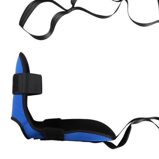 Yoga Stretching Strap with Loop Detachable Foot Adjustable Foot Calf Stretcher Band Home