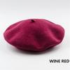 Stylish Women Solid Wool Beret French Artist Beanie Hat For Cozy Winter Days