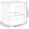 VidaXL Tabourets de jardin 2 pcs 40x36x45 cm bois massif Douglas 825343